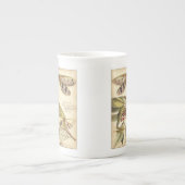 Libellen mit Blätter und Obst Porzellantasse (Vorderseite)