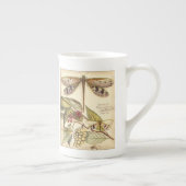 Libellen mit Blätter und Obst Porzellantasse (Rechts)