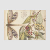 Libellen mit Blätter und Obst Seidenpapier (Vorderseite)