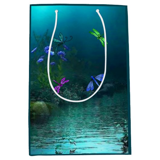 Libellen Mittlere Geschenktüte (Vorderseite)