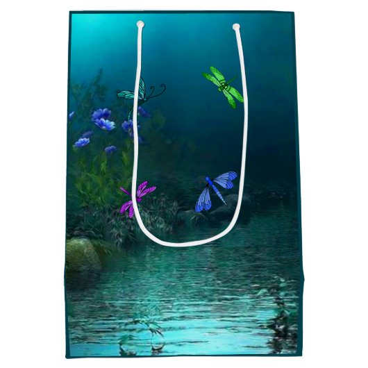 Libellen Mittlere Geschenktüte (Rückseite)