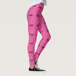 Libellen-Muster Leggings