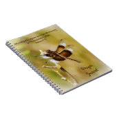 Libellen-Natur-Bibel-Vers-Journal Notizblock (Rechte Seite)