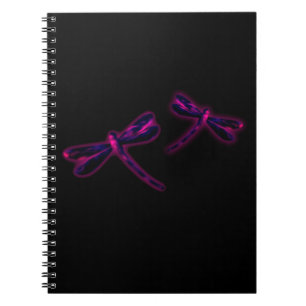 Libellen-Notizbuch - Magenta-Glühen Notizblock