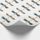 Libellen Papierverpackung Geschenkpapier (Ecke)