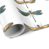 Libellen Papierverpackung Geschenkpapier (Rolleneckpunkt)