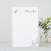 Libellen-persönliches Anmerkungs-Papier Briefpapier (Stehend Vorderseite)