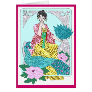 Libellen, Pfau und Kimono