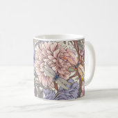 Libellen-Pfingstrose Rosa Helllila Französische Bl Kaffeetasse (VorderseiteRechts)