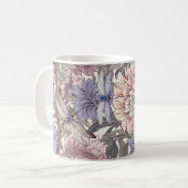Libellen-Pfingstrose Rosa Helllila Französische Bl Kaffeetasse (Vorderseite Links)