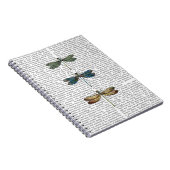 Libellen Print 2 Notizblock (Rechte Seite)