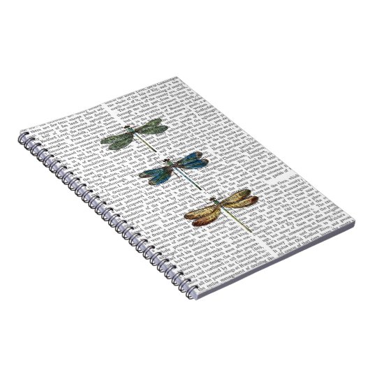 Libellen Print 2 Notizblock (Rechte Seite)