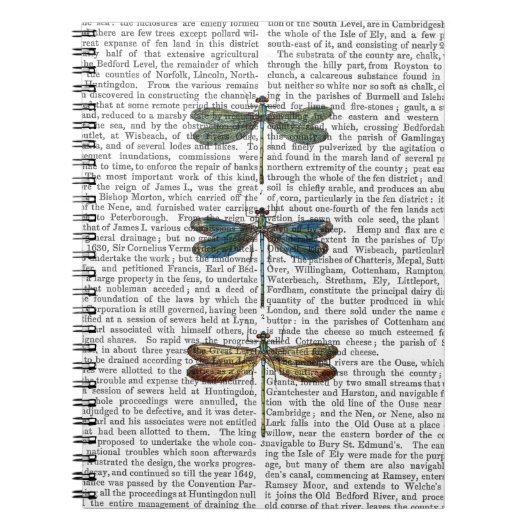 Libellen Print 2 Notizblock (Vorderseite)