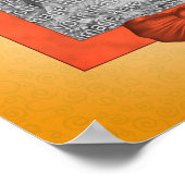 Libellen-Rahmen erstellen Ihr eigenes Foto Poster (Ecke)