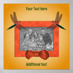 Libellen-Rahmen erstellen Ihr eigenes Foto Poster