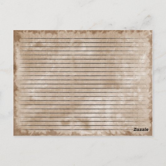 Libellen-Rezept-Karte Postkarte (Rückseite)