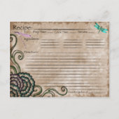 Libellen-Rezept-Karte Postkarte (Vorderseite)