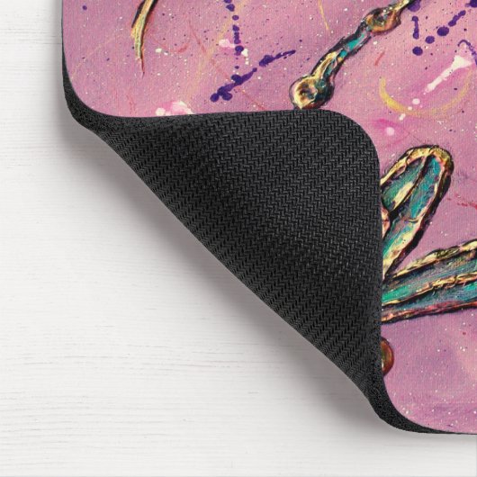 Libellen-RosaFizz Mousepad (Ecke)