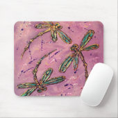 Libellen-RosaFizz Mousepad (Mit Mouse)