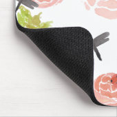 Libellen-Rosenwatercolor-Garten Mousepad (Ecke)