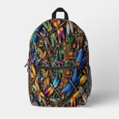 Libellen-Rucksack Bedruckter Rucksack (Vorderseite)