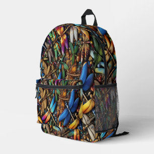 Libellen-Rucksack Bedruckter Rucksack