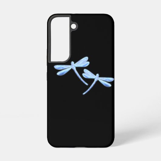 Libellen Samsung Case - Eisblauer Schimmer Galaxy Hülle (Rückseite)