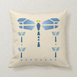 Libellen-Schablone Kissen