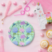 Libellen-Schmetterlings-Kolibri-BlumenPappteller Pappteller (Party)