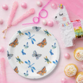 Libellen-Schmetterlings-Pappteller Pappteller (Party)
