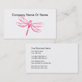 Libellen-Silhouette-Geschäfts-Karten Visitenkarte (Vorne/Hinten)