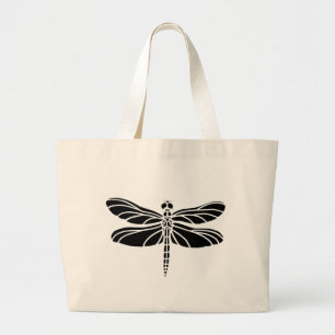 Libellen-Silhouette Jumbo Stoffbeutel