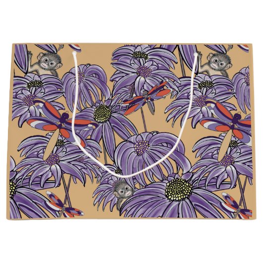 Libellen sind auch schön! große geschenktüte (Vorderseite)