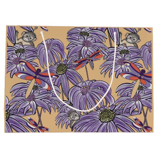 Libellen sind auch schön! große geschenktüte (Rückseite)