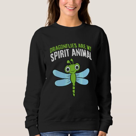 Libellen sind mein Seelentier Libelle Sweatshirt (Vorderseite)