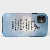 Libellen-"so geliebtes" Gedicht Case-Mate iPhone Hülle (Rückseite (Horizontal))