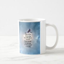 Libellen-"so geliebtes" Gedicht Kaffeetasse