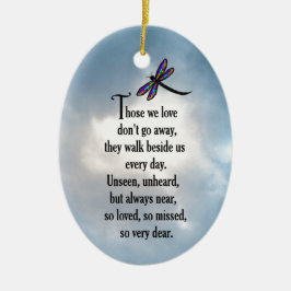 Libellen-"so geliebtes" Gedicht Keramikornament