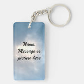 Libellen-"so geliebtes" Gedicht Schlüsselanhänger (Rückseite)