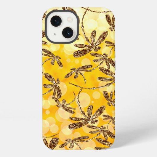 Libellen-Sonnenschein iPhone Hülle (Rückseite)