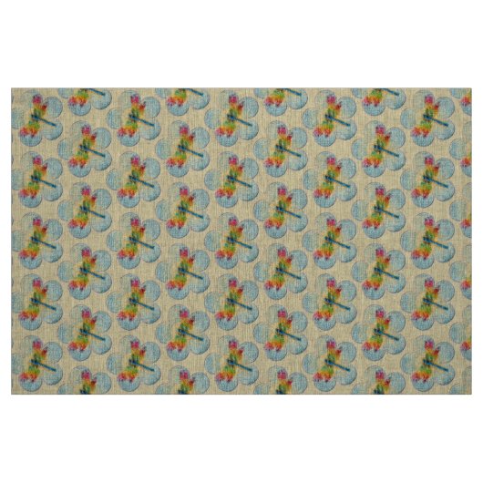 Libellen Stoff (Fat Quarter (45,7 x 55,9 cm))