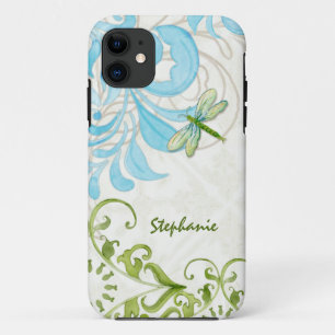 Libellen-Strudel blühen den personalisierten Case-Mate iPhone Hülle