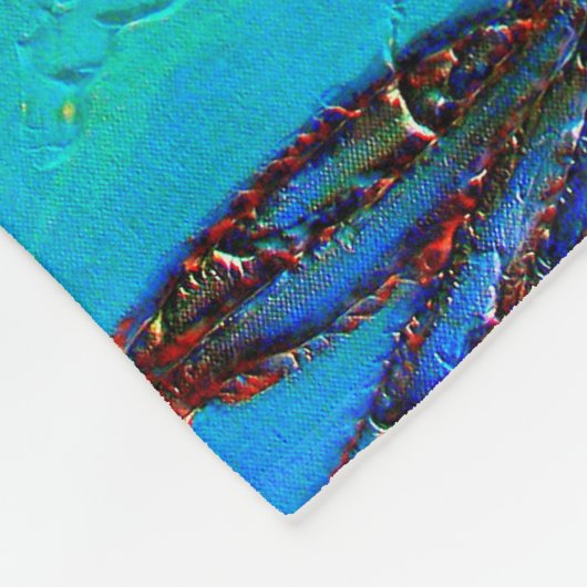 Libellen-Tanz Fleecedecke (Ecke)