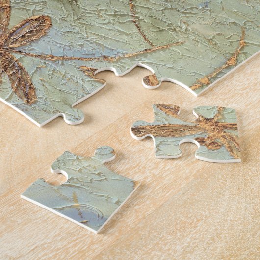 Libellen-Tanz-Gold Puzzle (Seite)