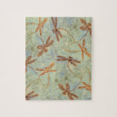 Libellen-Tanz-Gold Puzzle (Vertikal)