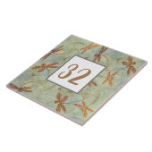 Libellen-Tanz-Goldfliesen-Zahl Fliese (Seite)