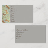 Libellen-Tanz-GoldVisitenkarten Visitenkarte (Vorne/Hinten)