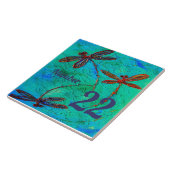 Libellen-Tanz-Hausnummer-Fliese Fliese (Seite)