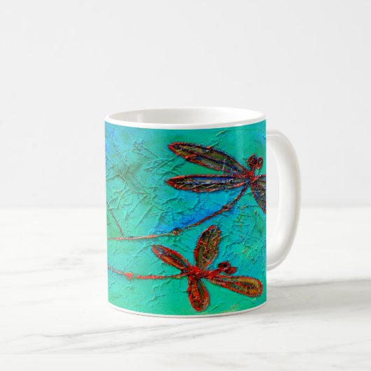 Libellen-Tanz Kaffeetasse (VorderseiteRechts)