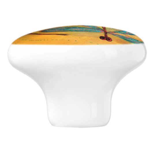 Libellen-Tanz Keramikknauf (Seitenansicht)